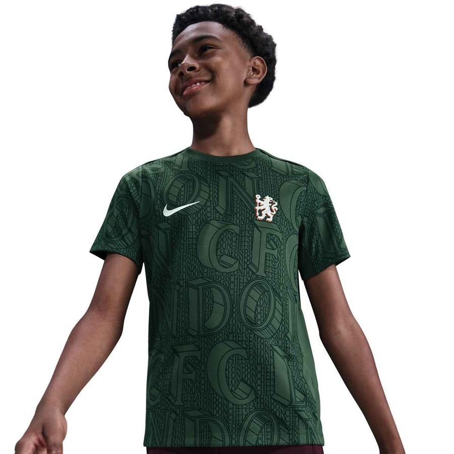 Chelsea Training T-Shirt Dri-FIT Academy Pro Pre Match - Galactic Jade/Outdoor Green Kids-SoccerKits Hub | Buy Soccer Jerseys Online